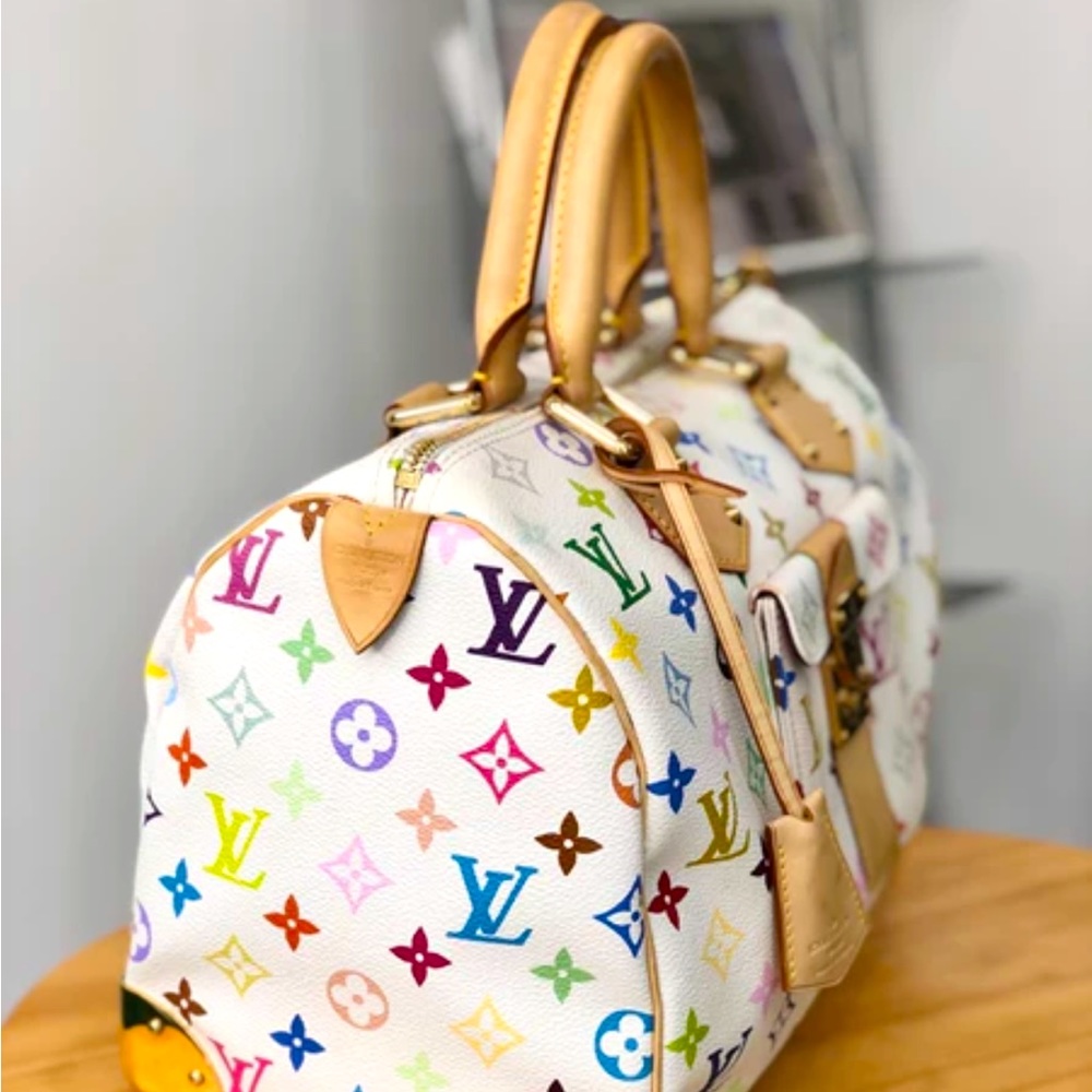 Louis Vuitton Handbag Monogram Multicolor Speedy 30 - Picture 4 of 9